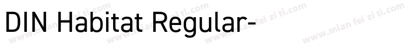 DIN Habitat Regular字体转换